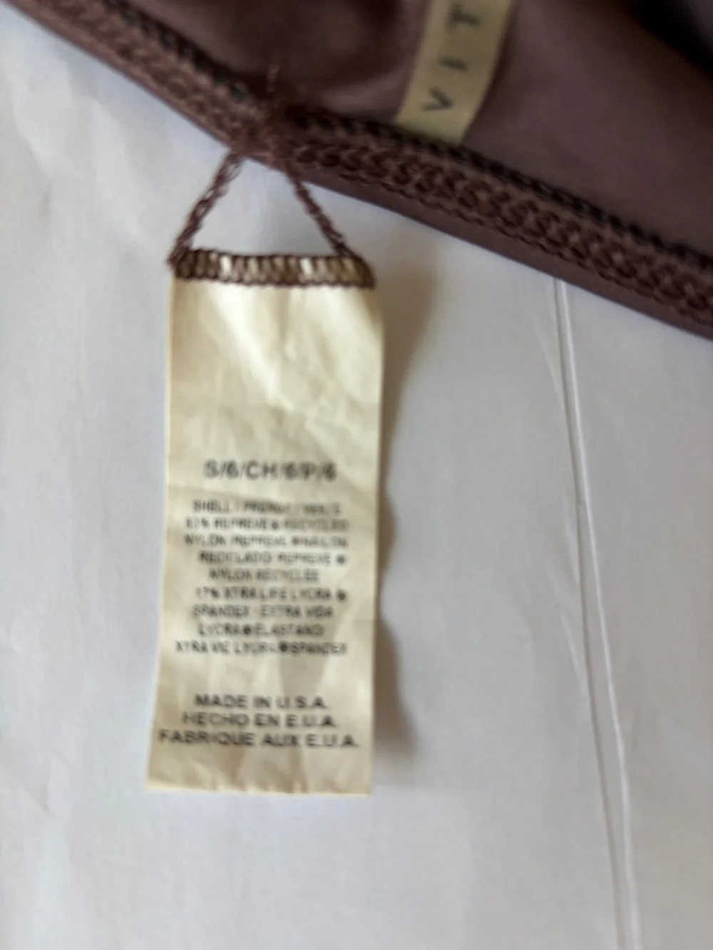 Vitamin A Chocolate Brown Bikini Bottoms with Gold Logo - Picture 6 of 6